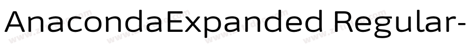 AnacondaExpanded Regular字体转换